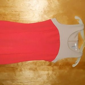 Peach and nude dress